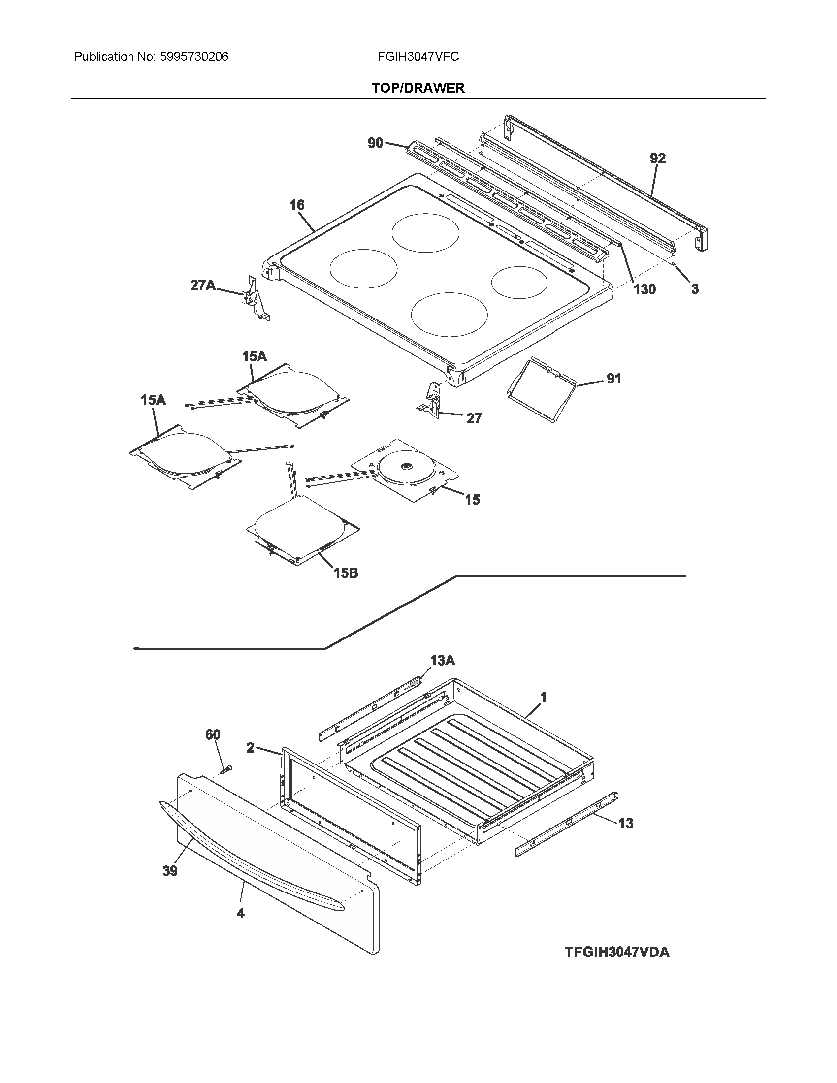 Top/drawer