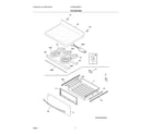 Frigidaire GCRE3038AFF top/drawer diagram