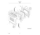 Frigidaire GCRE3038AFF door diagram