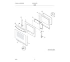 Frigidaire FCRC3012AWF door diagram