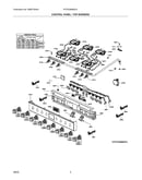 Control panel/top burners