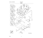 Frigidaire LFGF3054TDG burner diagram