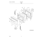 Frigidaire LFGF3054TDG door diagram