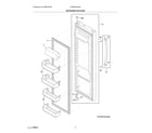 Frigidaire FRSS2623AS5 refrigerator door diagram
