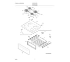 Frigidaire CFEF3016VWF top/drawer diagram