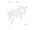 Frigidaire CFEF3016VWF door diagram