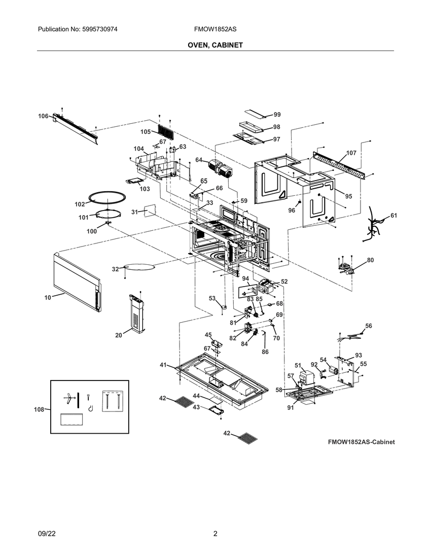 CABINET, OVEN|FMOW1852AS-CABINET.SVG