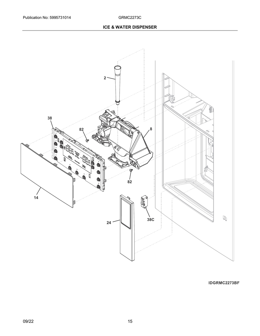 ICE & WATER DISPENSER|IDGRMC2273BF.SVG