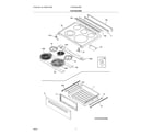 Frigidaire FFEH3054UBD top/drawer diagram