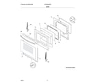 Frigidaire FFEH3054UBD door diagram