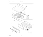 Frigidaire CFEF3054USK top/drawer diagram