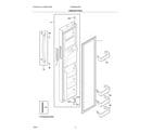 Frigidaire FRSS2623ASA freezer door diagram