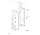 Frigidaire FRSS2623ASA refrigerator door diagram