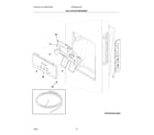 Frigidaire FRSS2623ASA ice & water dispenser diagram