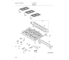 Frigidaire PCFG3670AFA main top|mpcfg3670afa.tif diagram