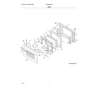 Frigidaire FFEW3026TDE door diagram