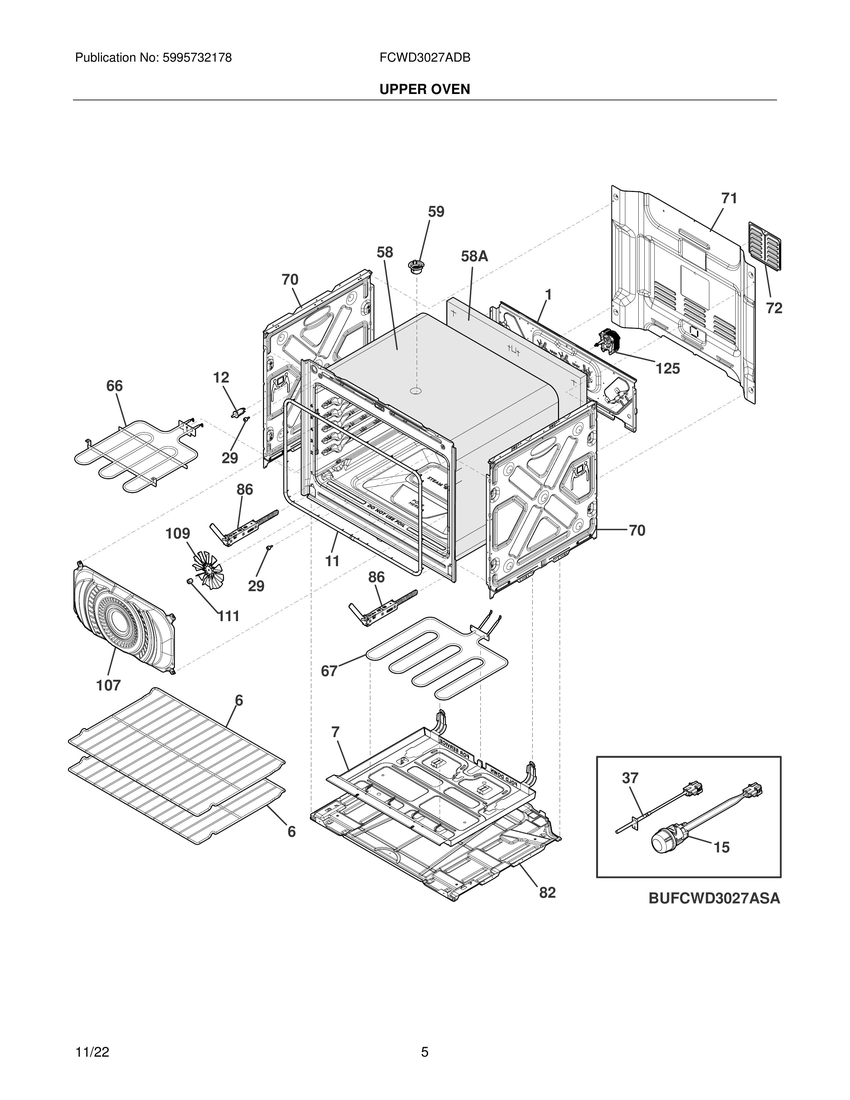 Upper oven