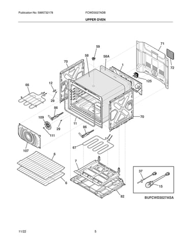 Upper oven