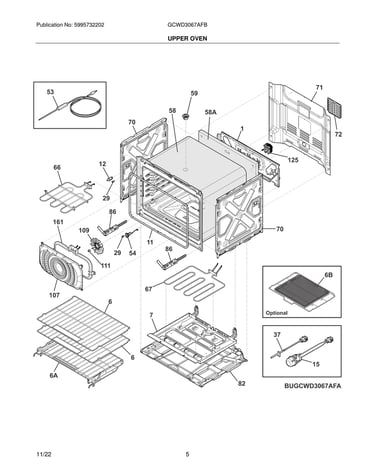 Upper oven