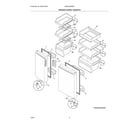 Frigidaire GRQC2255BF0 freezer doors/baskets diagram
