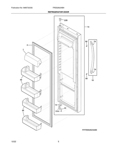 Refrigerator door