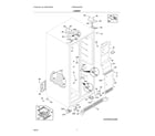 Frigidaire FRSS2333AS5 cabinet diagram