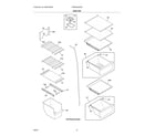 Frigidaire FRSS2333AS5 shelves diagram