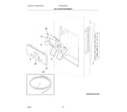 Frigidaire FRSC2333AS5 ice & water dispenser diagram