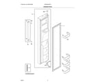 Frigidaire GRSS2352AF3 freezer door diagram