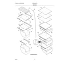 Frigidaire GRSS2352AF3 shelves diagram