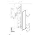 Frigidaire FRSC2333AS6 freezer door diagram