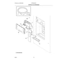 Frigidaire GRFS2853AD2 controls & ice dispenser diagram