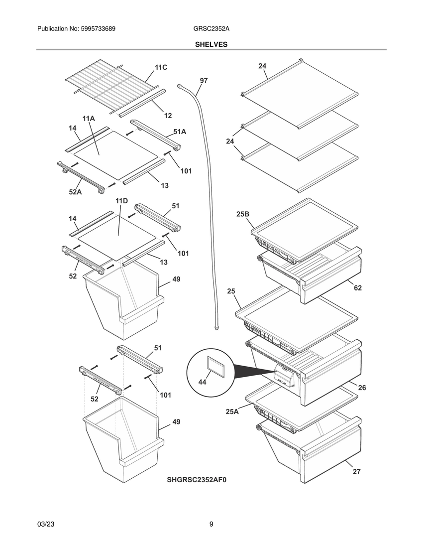 SHELVES