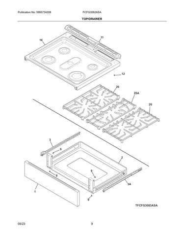 Top/drawer