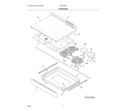Frigidaire GCFE3060BFA top/drawer diagram