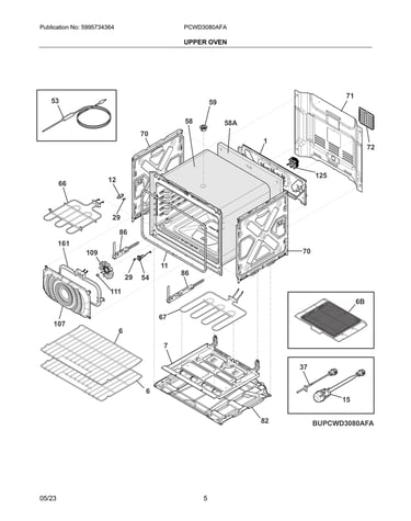 Upper oven