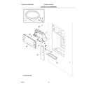 Frigidaire 20522287A controls & ice dispenser diagram