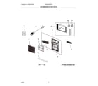 Frigidaire FHWC054WB100 recommended spare parts diagram