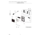 Frigidaire FHWC084WB100 recommended spare parts diagram