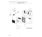 Frigidaire FHWW104WD100 recommended spare parts diagram
