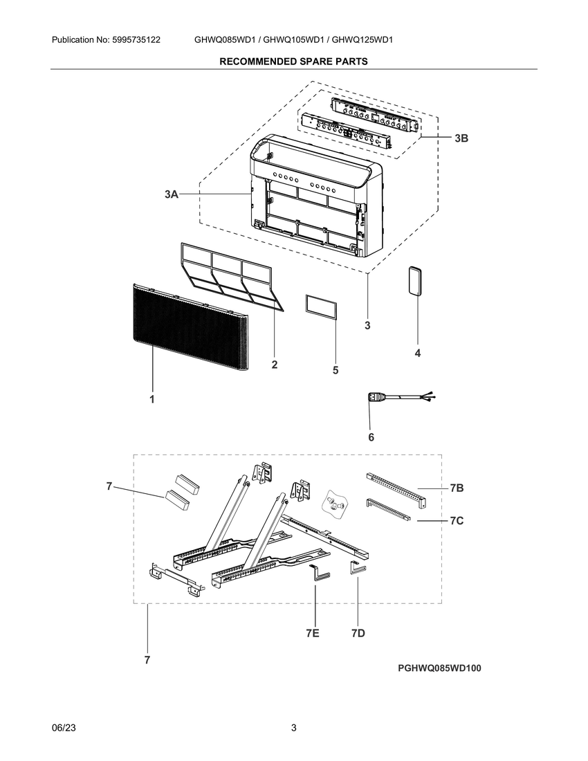 Recommended spare parts