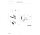 Frigidaire FHWE182WB20 recommended spare parts diagram