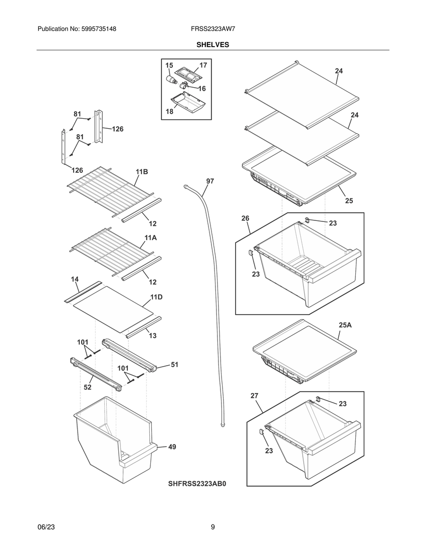 SHELVES