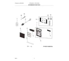 Frigidaire FHWH124WB20 recommended spare parts diagram