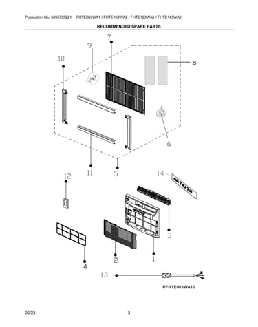 Recommended spare parts