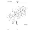 Frigidaire LFGF3054TDJ door diagram