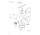 Frigidaire FDPC4314AW0A motor & pump diagram