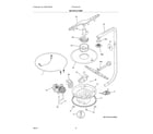 Frigidaire FFCD2413UW6B motor & pump diagram