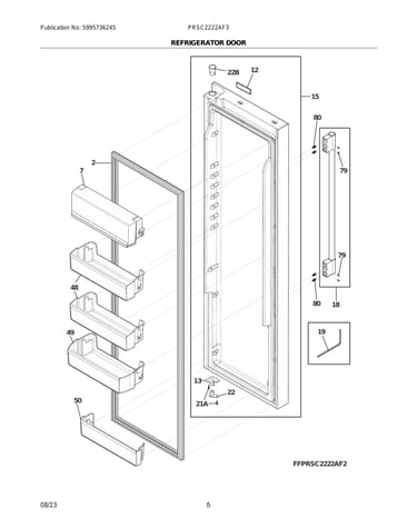 Refrigerator door