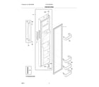 Frigidaire FRSS2623AW8 freezer door diagram